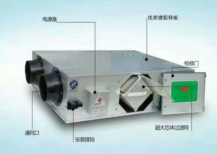 A全热交换式新风机A什么是全热交换式新风机工作原理